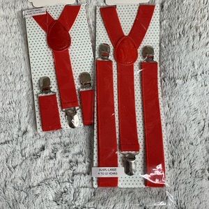 Red Children Suspenders